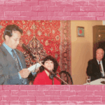 De izquierda a derecha Javier Claure, Gaby Vallejo y Guillermo Razo Cochabamba, Bolivia, 2004