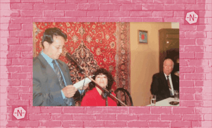 De izquierda a derecha Javier Claure, Gaby Vallejo y Guillermo Razo Cochabamba, Bolivia, 2004