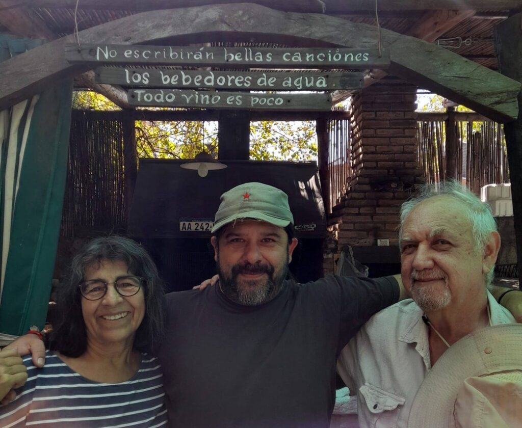 Con Rosy la subcomandante y Mario