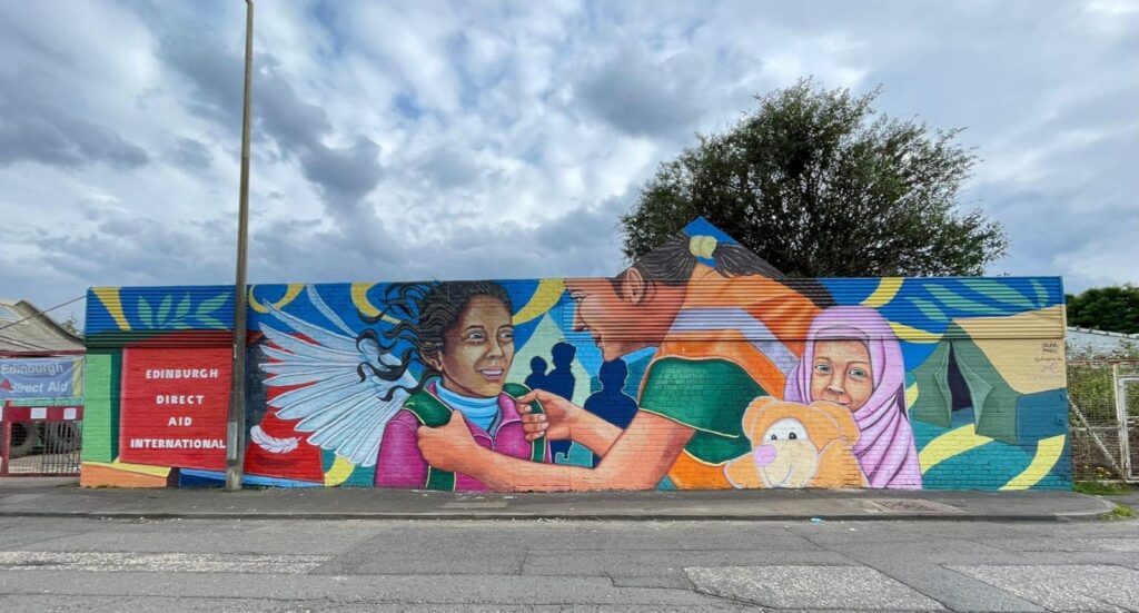 Mural de Draya Madú. Fotografía por cortesía de Adolfo Calderón Sabido