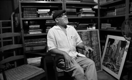 El bibliófilo de Balderas. Foto de Aura Nayely Núñez