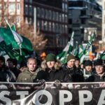 Miembros del Movimiento de Resistencia Nórdica. Fotografía por cortesía de Javier Claure