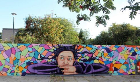 Mural de Draya Madú. Fotografía por cortesía de Adolfo Calderón Sabido