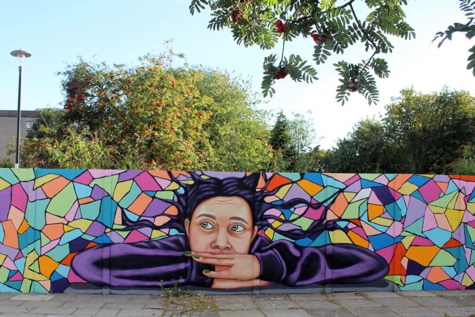 Mural de Draya Madú. Fotografía por cortesía de Adolfo Calderón Sabido