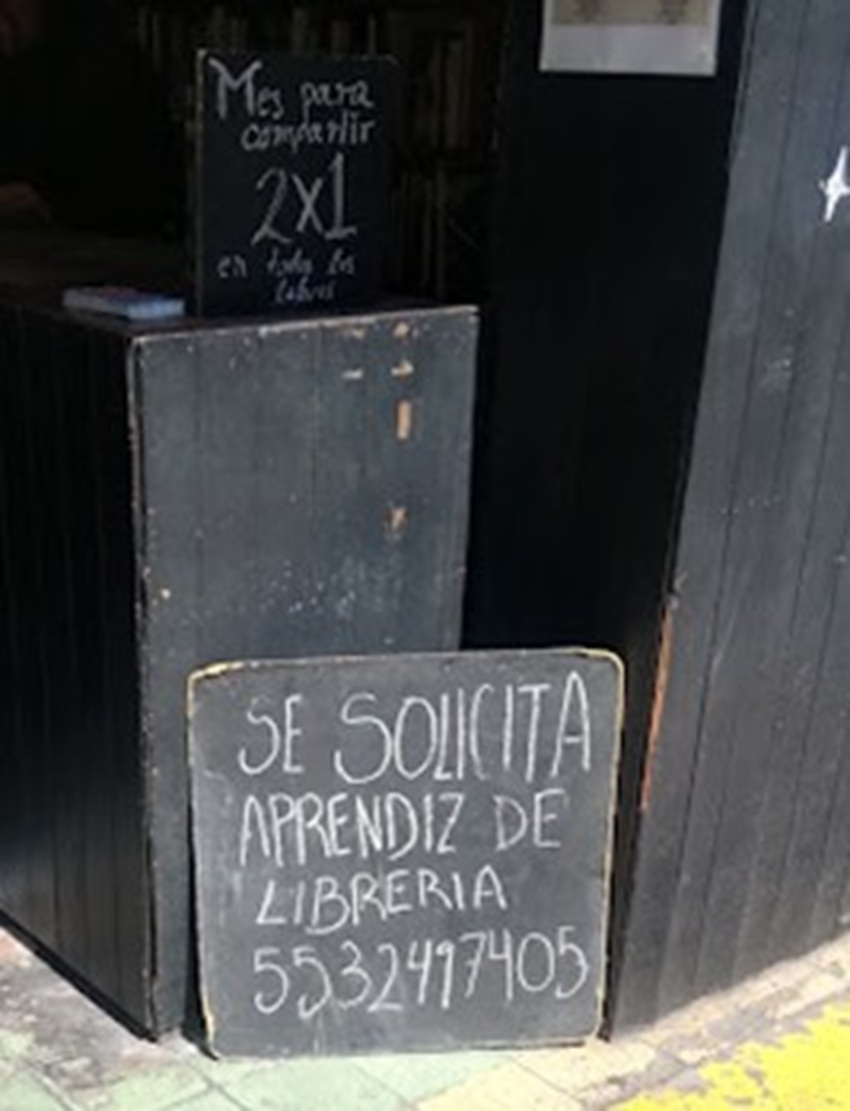 Se solicita aprendiz de librería 18 de febrero de 2024