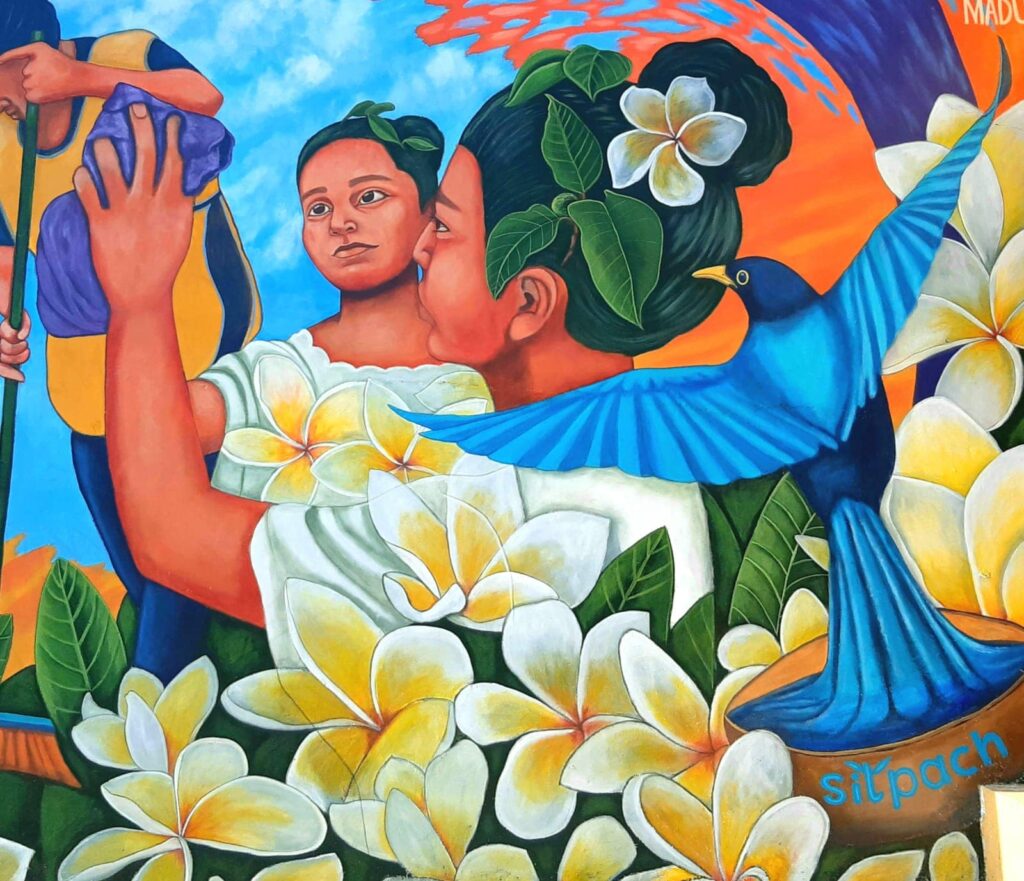 Mural de Draya Madú. Fotografía por cortesía de Adolfo Calderón Sabido