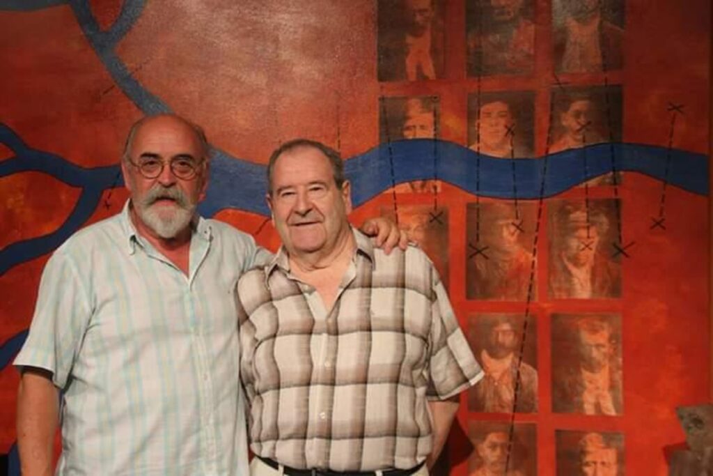 José Carlos Depetris junto a Armando Basko Inchaurraga