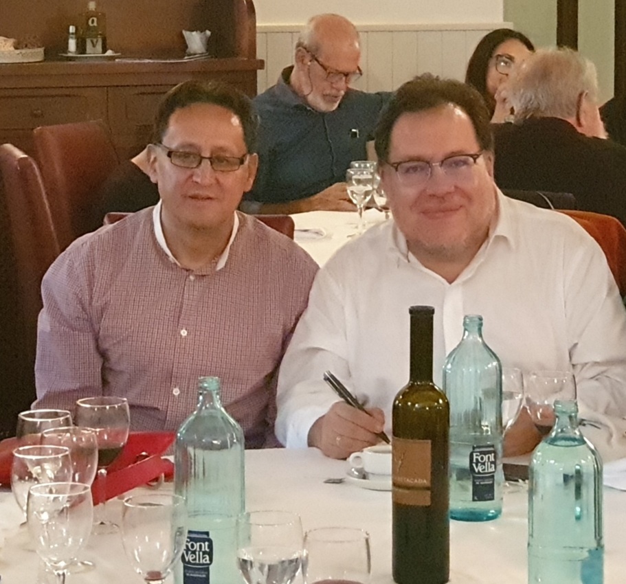 De izquierda a derecha Javier Claure y Gabriel Chávez. Fotografía por cortesía de Javier Claure C.