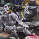 Pastor con órden del mérito de Heinrich Campendonk 1920 óleo sobre lienzo. Fotografía de Anne Gold