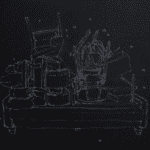 Imagen para los poemas de Mónica Morales por Héctor Bázaca