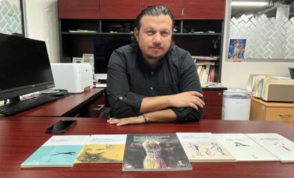 Iván Ballesteros Rojo. Coordinador del Fondo Editorial de la Universidad de Sonora. Foto de Óscar Alarcón