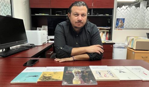 Iván Ballesteros Rojo. Coordinador del Fondo Editorial de la Universidad de Sonora. Foto de Óscar Alarcón