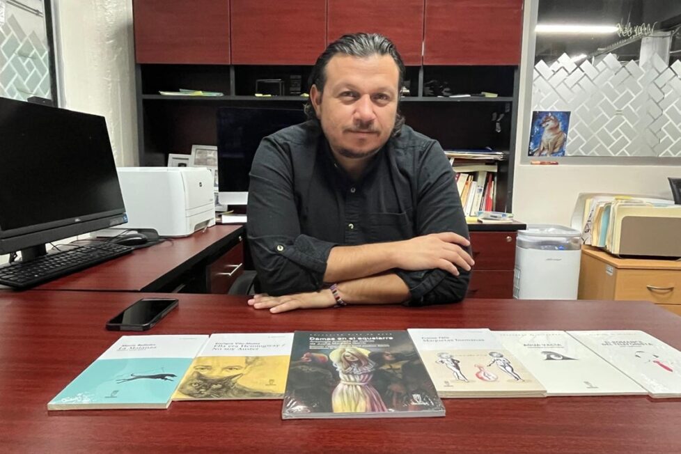 Iván Ballesteros Rojo. Coordinador del Fondo Editorial de la Universidad de Sonora. Foto de Óscar Alarcón