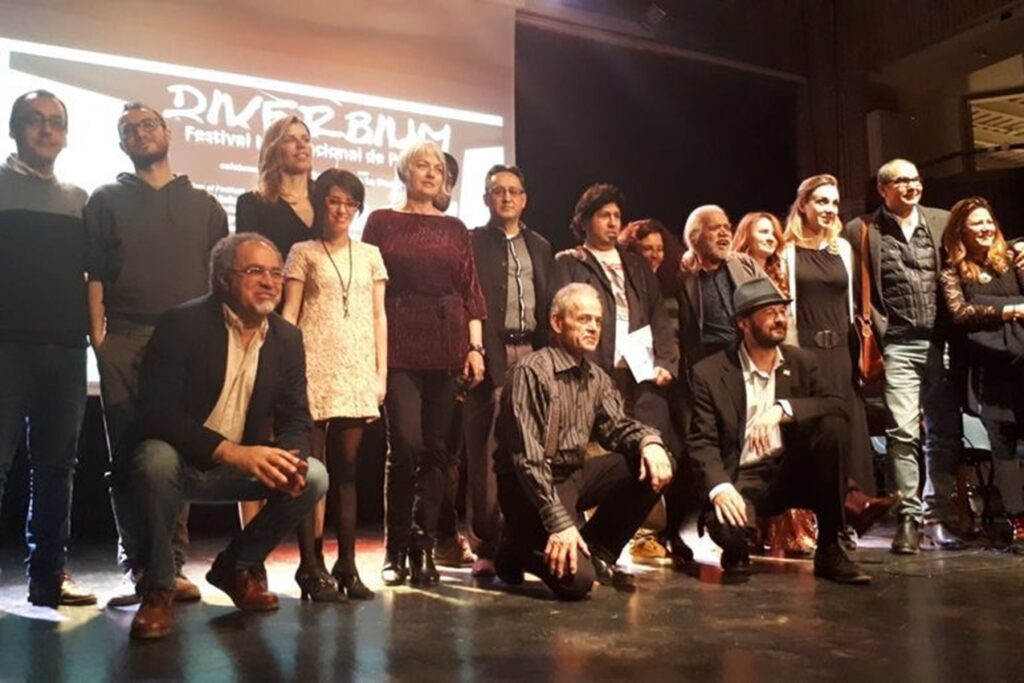 Javier Claure en el Encuentro de Poetas en Madrid (España, marzo 2019). Foto por cortesía de Javier Claure