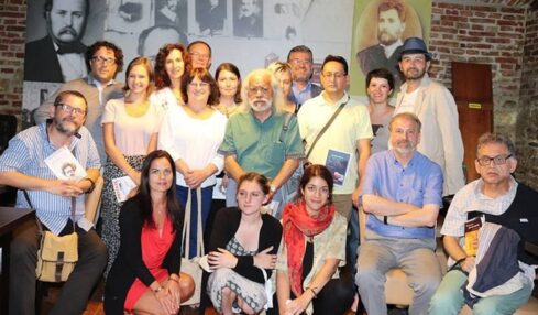 Javier Claure en el Encuentro de Poetas en Telciu (Rumanía, marzo 2018). Fotografía por cortesía de Javier Claure