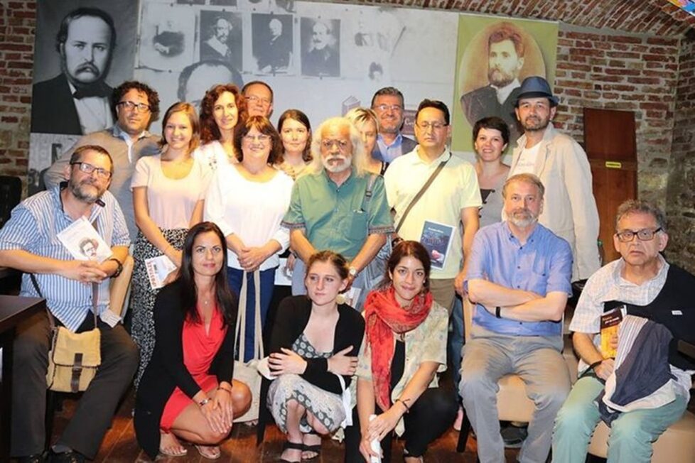 Javier Claure en el Encuentro de Poetas en Telciu (Rumanía, marzo 2018). Fotografía por cortesía de Javier Claure