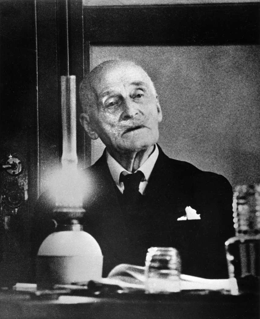 Knut Hamsun en 1947. Fotografía tomada del Museo de Oslo