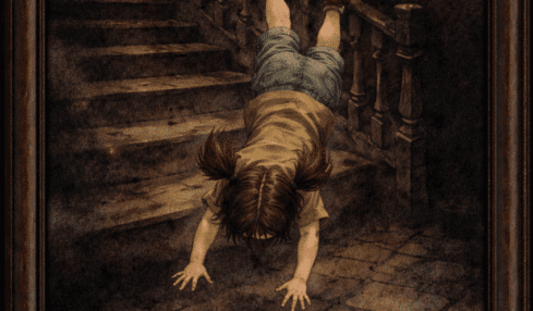 La caída. Ilustración por cortesía de Evelina Iniesta