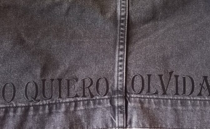 No quiero olvidar. Fotografía de Sandra González Parra para los poemas de Karmen Valladares