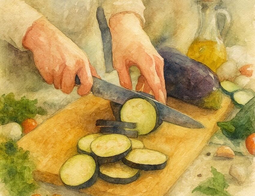 Berenjena. Imagen por cortesía de Evelina Iniesta