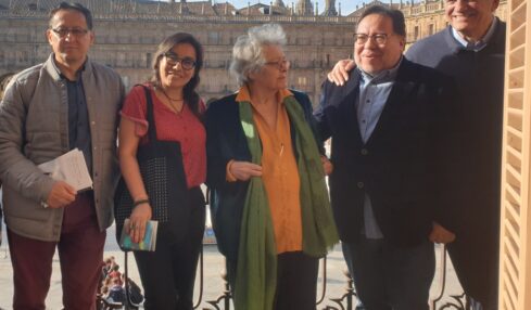 De izquierda a derecha Javier Claure, Verónica Delgadillo, Norah Zapata-Prill, Gabriel Chávez y Rafael Soler