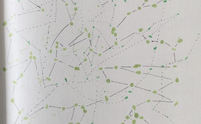 Imagen de Héctor Bázaca para los poemas de Romina Funes