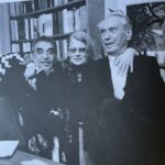 De izquierda a derecha Gabriel García Márquez María Wine y Artur Lundkvist