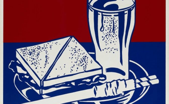 Sandwich y soda de Roy Lichtenstein