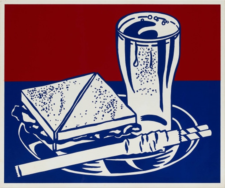 Sandwich y soda de Roy Lichtenstein