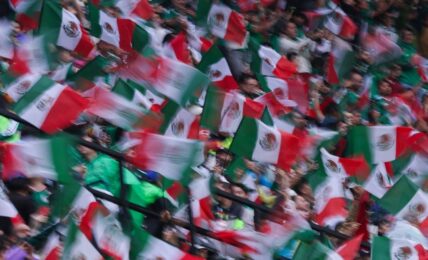 Afición en el Estadio Azteca imagen tomada de la Fan Page de Mi Selección