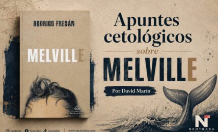 Apuntes cetológicos sobre Melvill de Rodrigo Fresán por David Marín. Imagen generada con IA ChatGPT