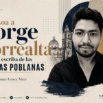 Loa a Jorge Torrealta magno escriba de las letras poblanas por Isaac Gasca Mata. Imagen generada con IA ChatGPT