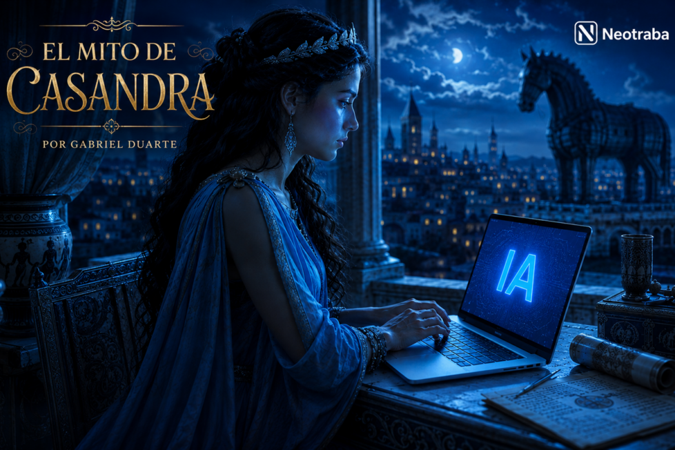 El mito de Casandra por Gabriel Duarte. Imagen generada con IA ChatGPT