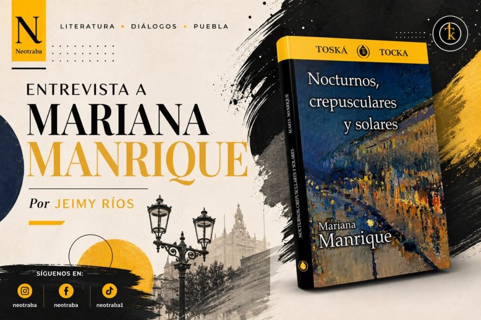 Entrevista a Mariana Manrique por Jeimy Ríos. Imagen realizada con IA ChatGPT