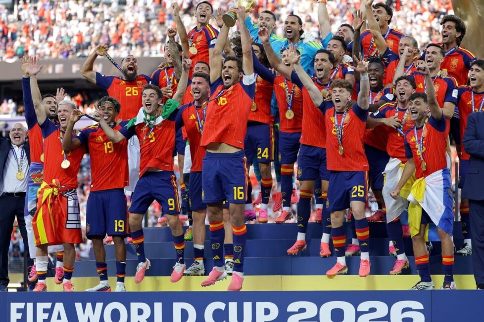España campeón. Fotografía por cortesía de Javier Claure C.