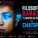 Filosofía y zapatos de goma vs ChatGPT. Imagen generada con IA ChatGPT