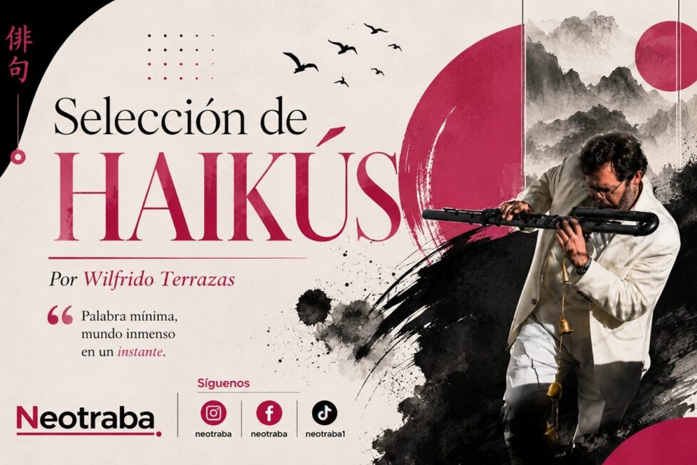 Selección de Haikús de Wilfrido Terrazas. Imagen generada con IA ChatGPT