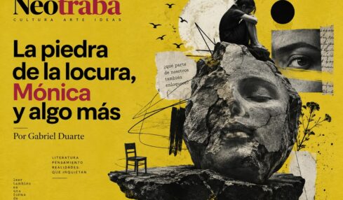 La piedra de la locura, Mónica Ojeda y algo más. Imagen generada con IA ChatGPT