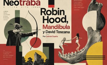 Robin Hood, Mandíbula y David Toscana. Imagen realizada con IA ChatGPT