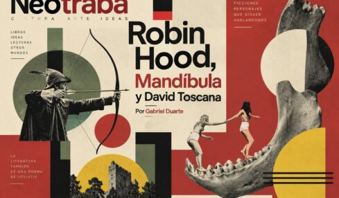 Robin Hood, Mandíbula y David Toscana. Imagen realizada con IA ChatGPT