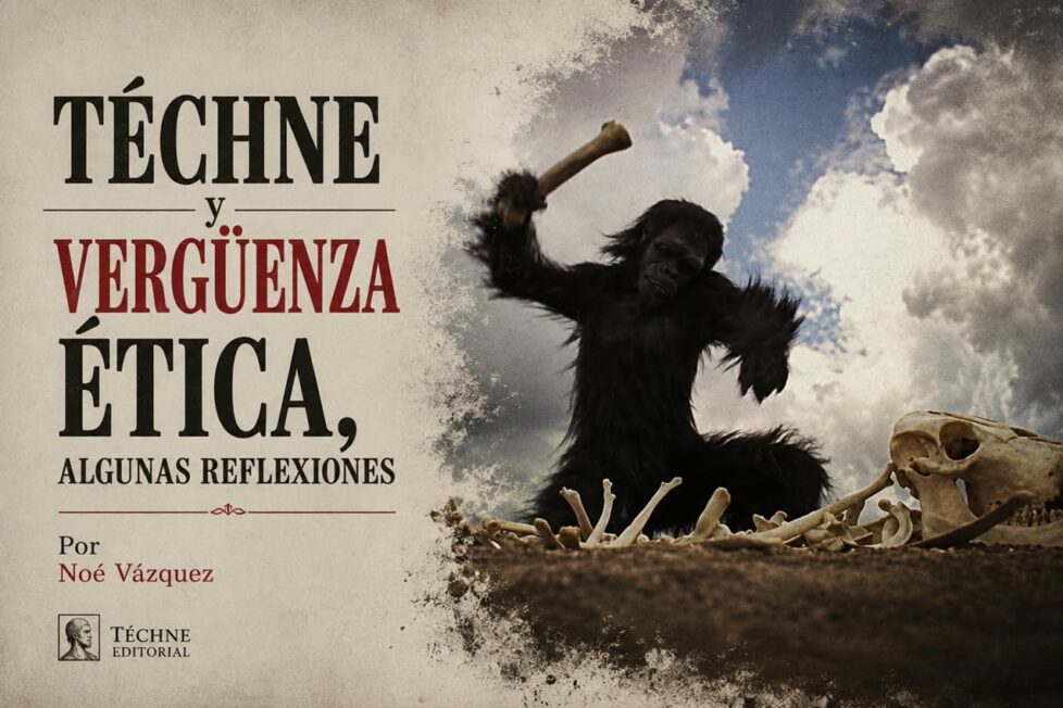 Téchne y vergüenza ética, algunas reflexiones por Noé Vázquez. Imagen creada con IA ChatGPT