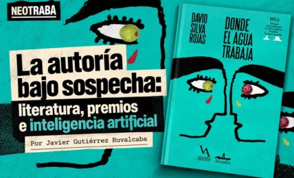 La autoría bajo sospecha literatura, premios e inteligencia artificial por Javier Gutiérrez Ruvalcaba. Imagen generada con IA ChatGPT